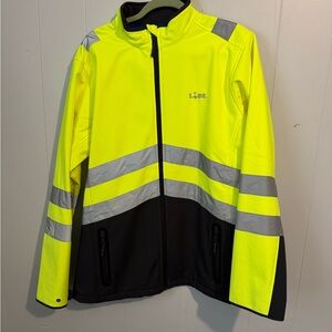 Lidl Yellow and Black Reflective Jacket